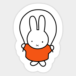 Miffy skipping rope Sticker